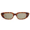 Céline - Oval Cay-Eye Sunglasses in Acetate - Leopard Havana - Sunglasses - Céline Eyewear - Avvenice