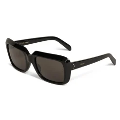 Céline - Oversize Sunglasses in Acetate - Black - Sunglasses - Céline Eyewear - Avvenice