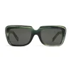 Céline - Oversize Sunglasses in Acetate - Green Horn - Sunglasses - Céline Eyewear - Avvenice