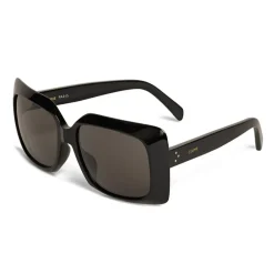 Céline - Oversize Sunglasses in Acetate - Black - Sunglasses - Céline Eyewear - Avvenice
