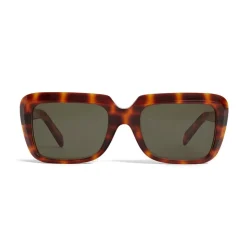 Céline - Oversize Sunglasses in Acetate - Leopard Havana - Sunglasses - Céline Eyewear - Avvenice