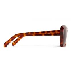 Céline - Oversize Sunglasses in Acetate - Leopard Havana - Sunglasses - Céline Eyewear - Avvenice