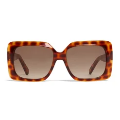 Céline - Oversize Sunglasses in Acetate - Leopard Havana - Sunglasses - Céline Eyewear - Avvenice