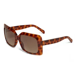 Céline - Oversize Sunglasses in Acetate - Leopard Havana - Sunglasses - Céline Eyewear - Avvenice