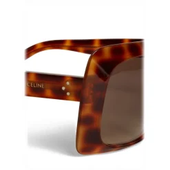Céline - Oversize Sunglasses in Acetate - Leopard Havana - Sunglasses - Céline Eyewear - Avvenice