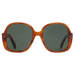 Céline - Oversized S158 Sunglasses in Acetate - Light Havana - Sunglasses - Céline Eyewear - Avvenice