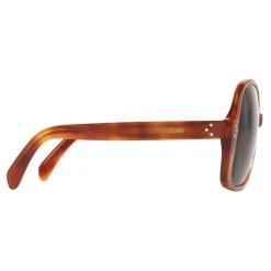 Céline - Oversized S158 Sunglasses in Acetate - Light Havana - Sunglasses - Céline Eyewear - Avvenice