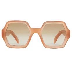 Céline - Oversized Sunglasses in Acetate - Milky Antique Pink - Sunglasses - Céline Eyewear - Avvenice