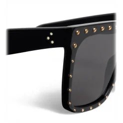 Céline - Oversized Sunglasses in Acetate - Black Gold - Sunglasses - Céline Eyewear - Avvenice
