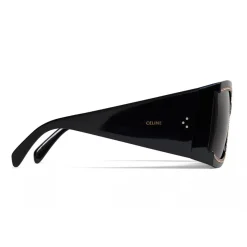 Céline - Oversized Sunglasses in Acetate with Crystals and Metal - Black - Sunglasses - Céline Eyewear - Avvenice