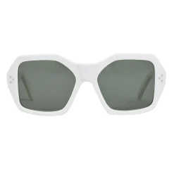 Céline - Oversized Sunglasses in Acetate - White - Sunglasses - Céline Eyewear - Avvenice