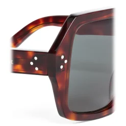 Céline - Oversized Sunglasses in Acetate - Dark Havana - Sunglasses - Céline Eyewear - Avvenice