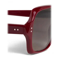 Céline - Oversized Sunglasses in Acetate - Milky Burgundy - Sunglasses - Céline Eyewear - Avvenice