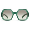 Céline - Oversized Sunglasses in Acetate - Milky Green - Sunglasses - Céline Eyewear - Avvenice