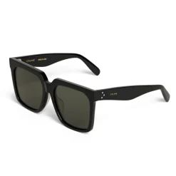 Céline - Oversized Sunglasses in Acetate - Black - Sunglasses - Céline Eyewear - Avvenice