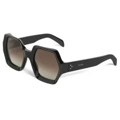 Céline - Oversized Sunglasses in Acetate - Black - Sunglasses - Céline Eyewear - Avvenice