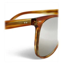 Céline - Oversized Sunglasses in Acetate - Striped Havana - Sunglasses - Céline Eyewear - Avvenice