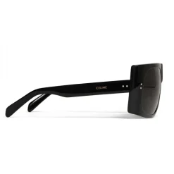 Céline - Rectangular Sunglasses in Acetate - Black - Sunglasses - Céline Eyewear - Avvenice