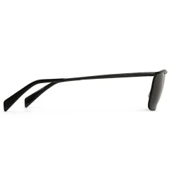 Céline - Rectangular Sunglasses in Metal 07 Robbie - Black Smoke - Sunglasses - Céline Eyewear - Avvenice
