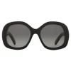 Céline - Round S163 Sunglasses in Acetate - Black - Sunglasses - Céline Eyewear - Avvenice