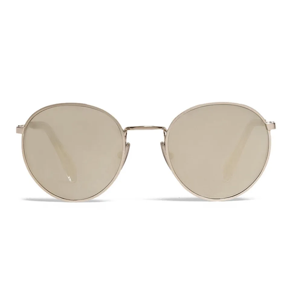 Céline - Round Sunglasses in Metal 06 - Silver - Sunglasses - Céline Eyewear - Avvenice