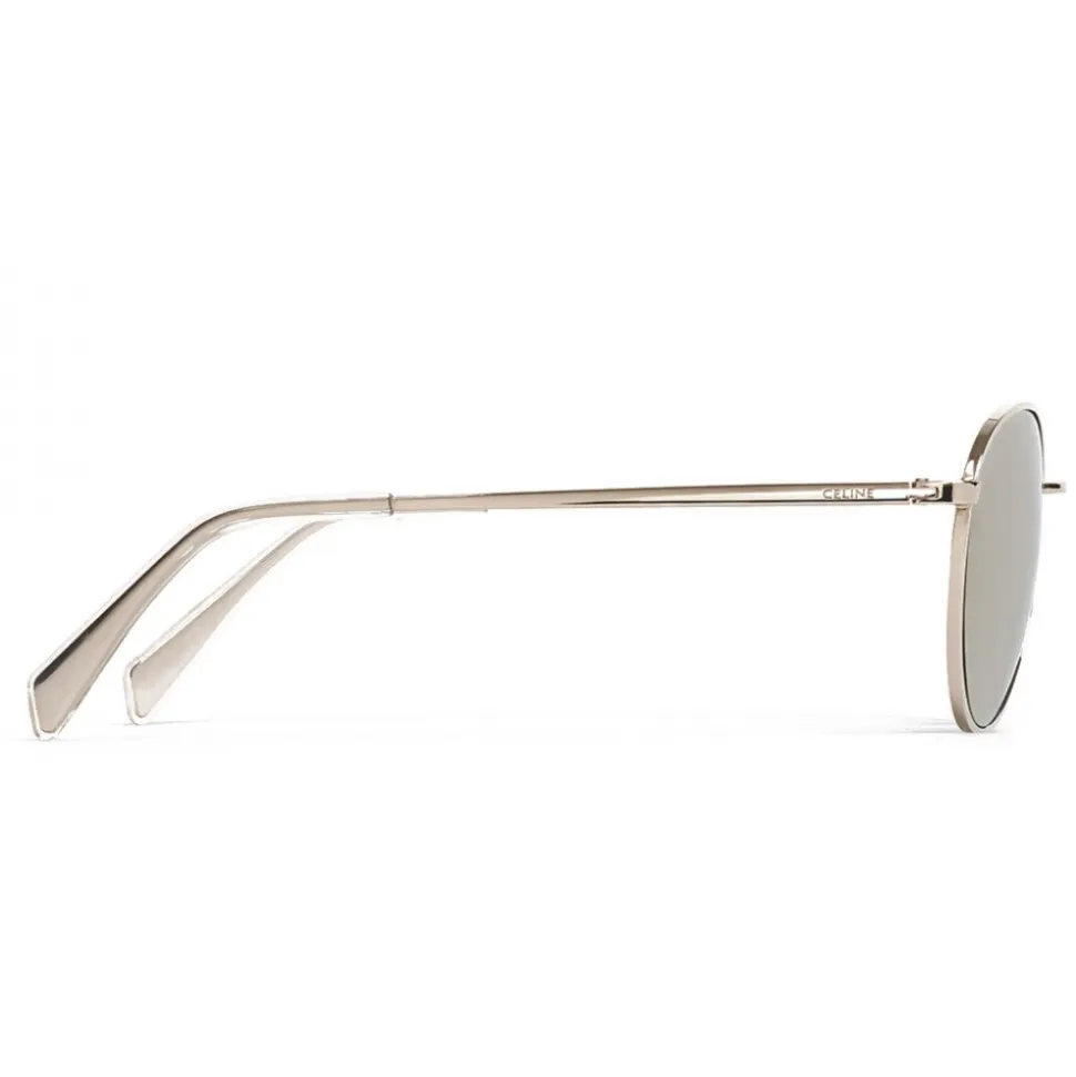 Céline - Round Sunglasses in Metal 06 - Silver - Sunglasses - Céline Eyewear - Avvenice