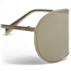 Céline - Round Sunglasses in Metal 06 - Silver - Sunglasses - Céline Eyewear - Avvenice