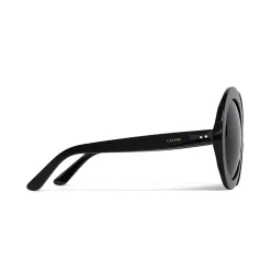 Céline - Round Sunglasses in Acetate - Black - Sunglasses - Céline Eyewear - Avvenice