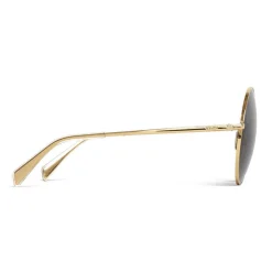 Céline - Round Sunglasses in Metal - Gold - Sunglasses - Céline Eyewear - Avvenice