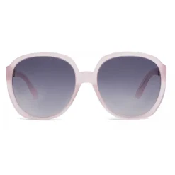 Céline - Round Sunglasses in Acetate - Milky Light Pink - Sunglasses - Céline Eyewear - Avvenice