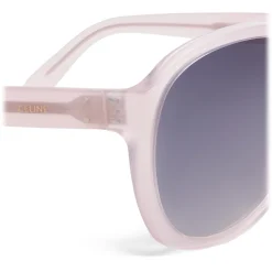Céline - Round Sunglasses in Acetate - Milky Light Pink - Sunglasses - Céline Eyewear - Avvenice