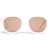 Céline - Round Sunglasses in Acetate - Milky White - Sunglasses - Céline Eyewear - Avvenice