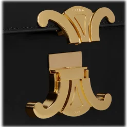 Céline - Shoulder Bag Claude in Shiny Calfskin - Black - Bag - Céline Exclusive Collection - Avvenice