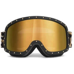 Céline - Ski Mask in Plastic with Metal Studs & Mirror Lenses - Leopard - Sunglasses - Céline Eyewear - Avvenice