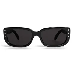 Céline - Square 08 Sunglasses in Acetate - Black Smoke - Sunglasses - Céline Eyewear - Avvenice