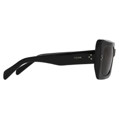 Céline - Square S156 Sunglasses in Acetate - Black - Sunglasses - Céline Eyewear - Avvenice