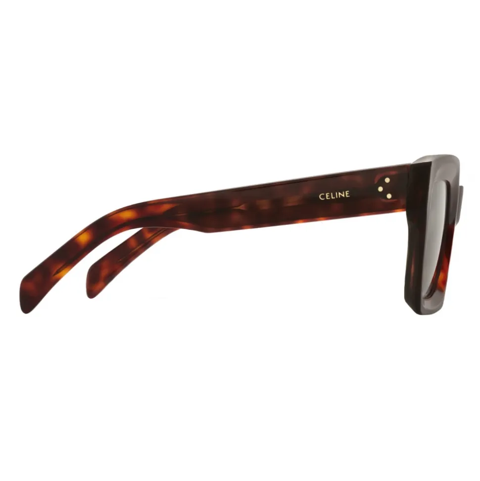 Céline - Square Sunglasses in Acetate - Red Havana - Sunglasses - Céline Eyewear - Avvenice