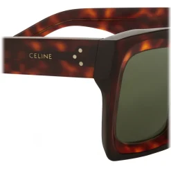 Céline - Square Sunglasses in Acetate - Red Havana - Sunglasses - Céline Eyewear - Avvenice