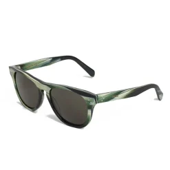 Céline - Square Sunglasses 12 in Acetate - Green Horn - Sunglasses - Céline Eyewear - Avvenice