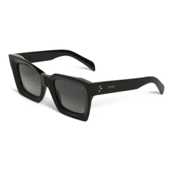 Céline - Square Sunglasses in Acetate with Polarized Lenses - Black - Sunglasses - Céline Eyewear - Avvenice