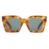 Céline - Square Sunglasses in Acetate - Honey Havana - Sunglasses - Céline Eyewear - Avvenice