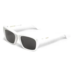 Céline - Square Sunglasses 01 in Acetate - Ivory - Sunglasses - Céline Eyewear - Avvenice
