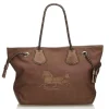 Céline Vintage - Canvas Tote Bag - Brown - Leather and Canvas Handbag - Luxury High Quality - Avvenice