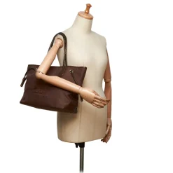 Céline Vintage - Canvas Tote Bag - Brown - Leather and Canvas Handbag - Luxury High Quality - Avvenice