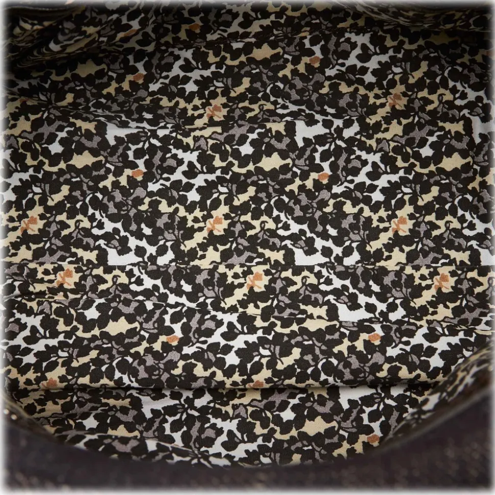 Céline Vintage - Jacquard Macadam Shoulder Bag - Gray - Leather and Fabric Handbag - Luxury High Quality - Avvenice