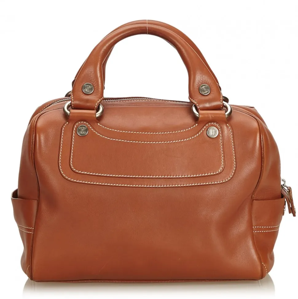Céline Vintage - Leather Boogie Bag - Brown - Leather Handbag - Luxury High Quality - Avvenice