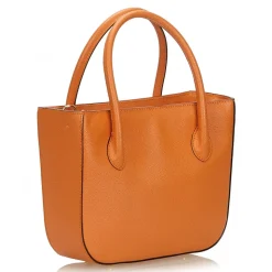 Céline Vintage - Leather Satchel Bag - Orange - Leather Handbag - Luxury High Quality - Avvenice
