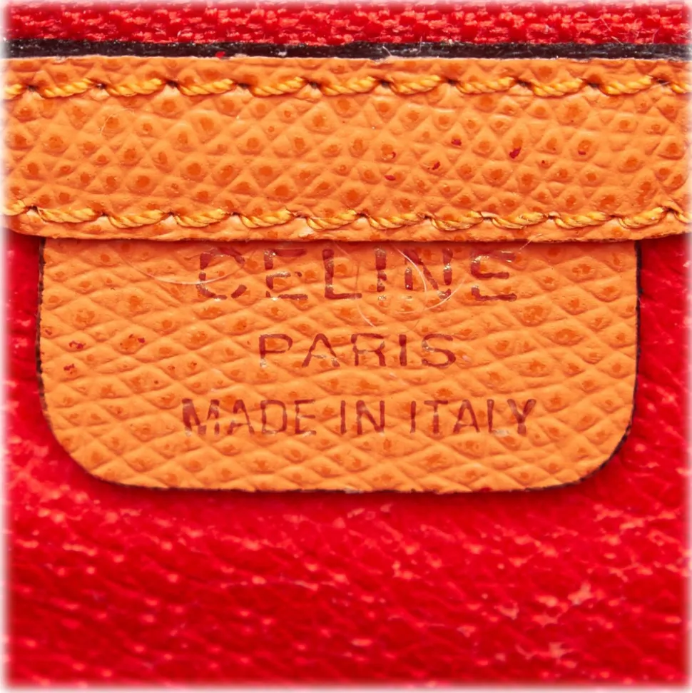 Céline Vintage - Leather Satchel Bag - Orange - Leather Handbag - Luxury High Quality - Avvenice
