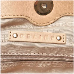 Céline Vintage - Leather Satchel Bag - Brown Beige - Leather Handbag - Luxury High Quality - Avvenice