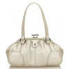 Céline Vintage - Leather Satchel Bag - White Ivory - Leather Handbag - Luxury High Quality - Avvenice